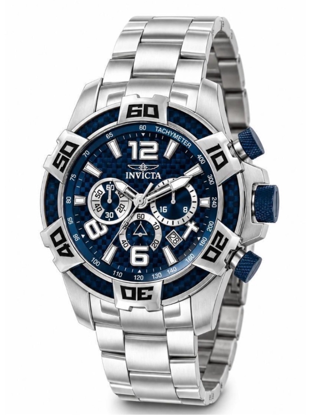 New Invicta Pro Diver SCUBA
Men's Watch - 50mm, Steel blue, carbon fiber face
